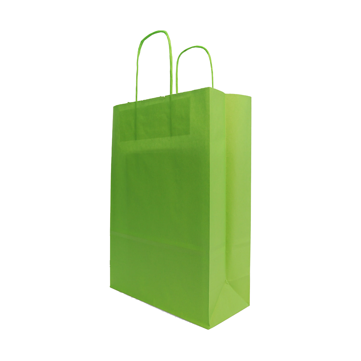 Papirnate vrećice s pletenom ručkom 220x100x310mm zelena